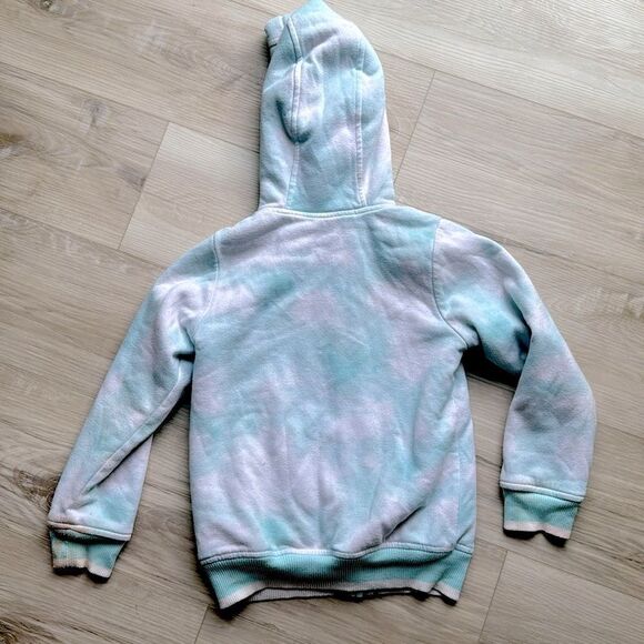 Wonder Nation Tie Dye Fleece Lined Zip Up Jacket Coat Size Small - Picture 3 of 5